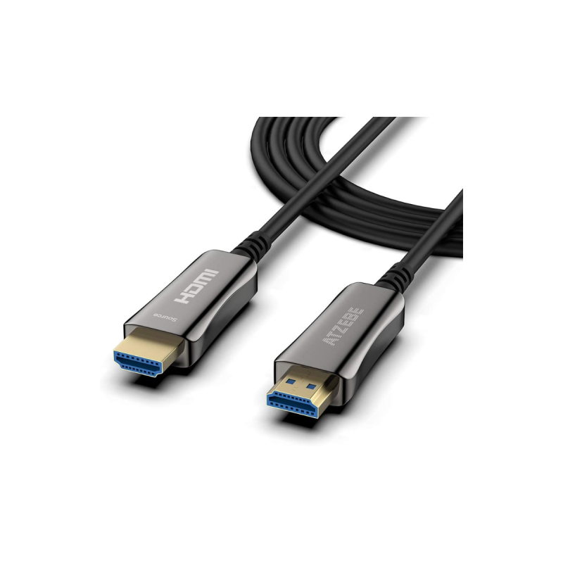 Tesca Cordon HDMI-A 2.0 4K@60Hz Fibre Optique 30m sur enrouleur