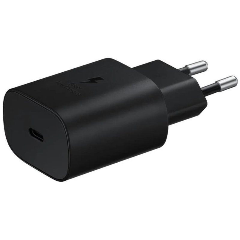 Samsung Chargeur rapide 25W Port USB Type-C Noir Sans câble