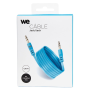 WE Câble Jack/Jack M/M plat 1.50m - bleu 3.5mm