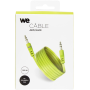 WE Câble Jack/Jack M/M plat 1.50m - vert 3.5mm