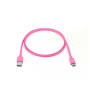 WE Câble USB-C Mâle/USB A Mâle plat 1 m - USB 3.1 gen 2 - fuchsia