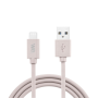 WE Câble USB/Lightning en silicone - 1m - rose