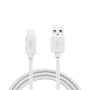 WE Câble USB/Lightning en silicone - 2m - blanc