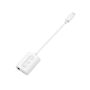 WE Adp pour iPhone 7/7+/8/8+/X Lightning Mâle+Light F+Jack F blanc