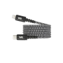 WE Câble USB-C/Lightning nylon tressé 1m - noir/blanc Charge rapide