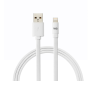 WE Câble Apple USB/lightning plat 2m blanc - silicone