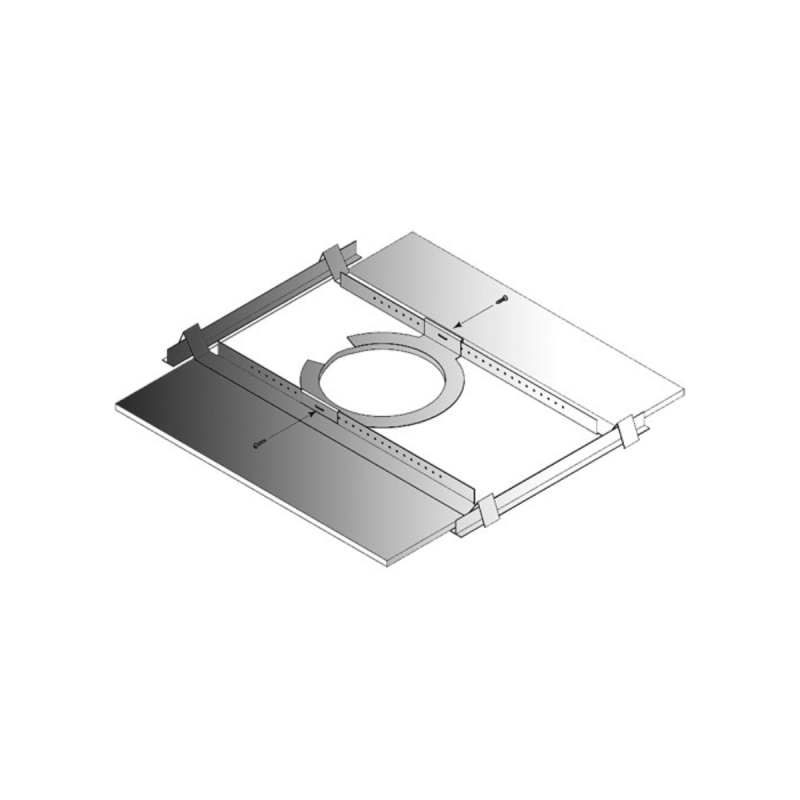 Bosch Anneau en C et rails pour monter HP LC1 sur dalle faux-plafond