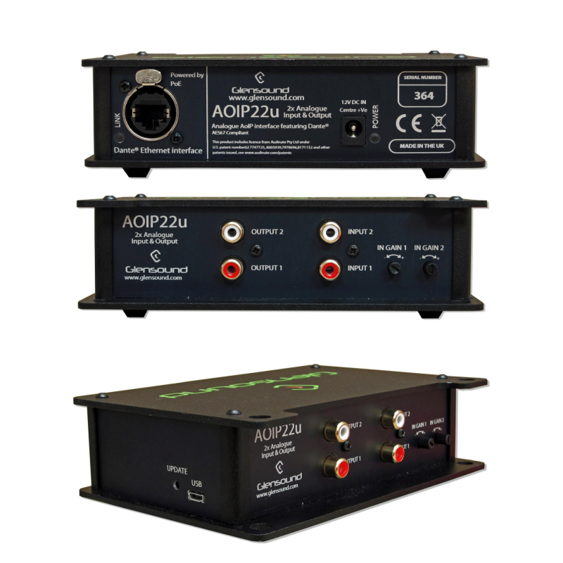 Glensound Convertisseur audio analogique asymétrique bidirectionnelle