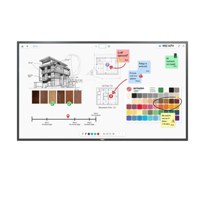 NEC Ecran 65" M-Series Large Format Display, UHD,