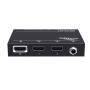 TVONE 1x2 4K60 HDMI 2.0 Ultra slim Splitter HDCP 2.2 and down scaling