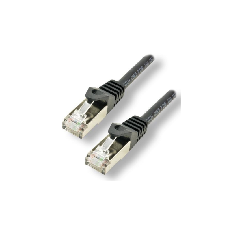 MCL Câble réseau RJ45 100% cuivre CAT 7 S/FTP LSZH - 2m Noir