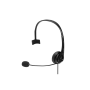 Lindy Casque filaire monaural 3.5mm & USB Type C contrôle In-Line