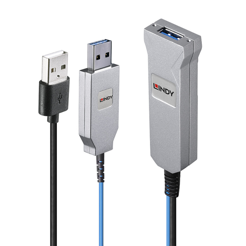 Lindy Câble fibre optique USB 3.0, 100m