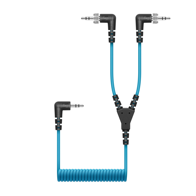 Sennheiser Câble spiralé mini-jack 3,5mm TRS vers 2 mini-jack 3,5 TRS