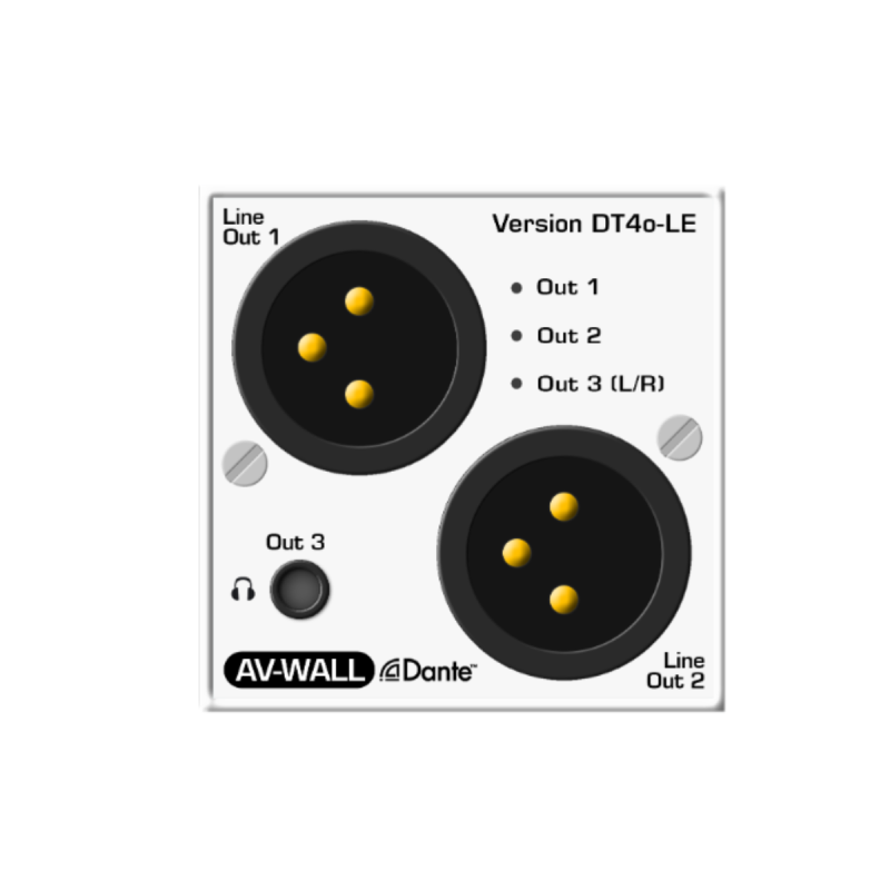 Auvitran Option Black Face for AV-WALL-DT4o-LE