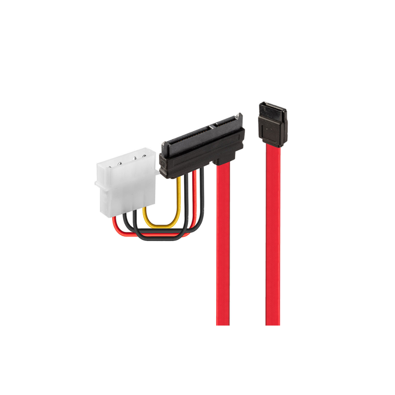 Lindy Câble SATA interne + alimentation (5V), 0.3m