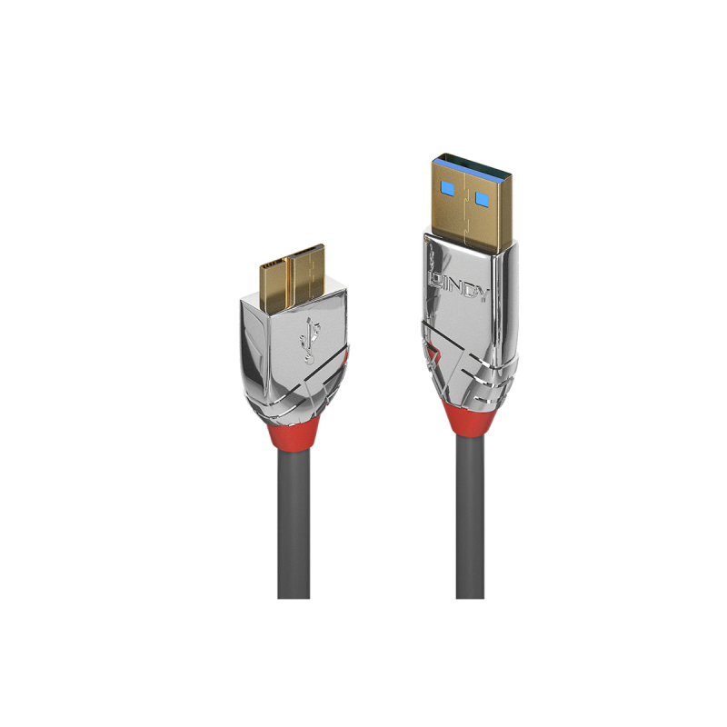 Lindy Câble USB 3.2 Type A vers Micro-B, 5Gbit/s, Cromo Line, 2m