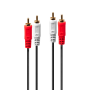 Lindy Câble audio Premium 2x RCA mâle vers 2x RCA mâle, 1m