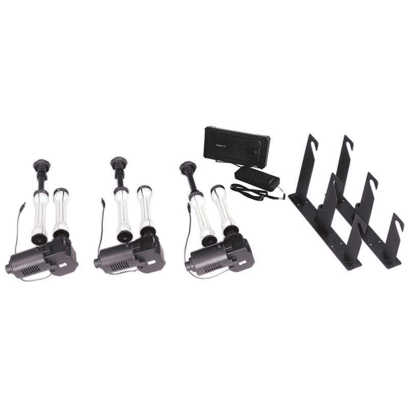 Nanlite BE-3RS - Kit de support de fond motorisé pied mur (3 rails)