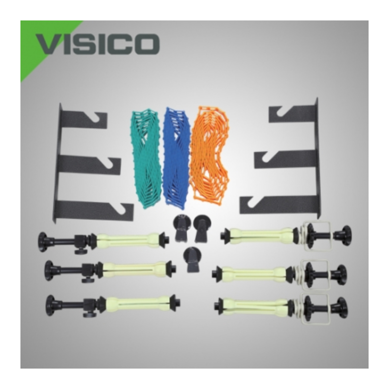 Visico VS-b300 crochet triple + 3 mi-axe + 3 chaines plastique