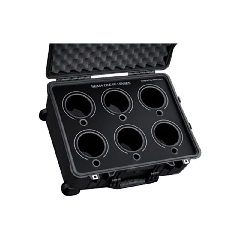 Jason Cases Valise pour Sigma Cine FF Prime 6-lens (BLACK overlay)