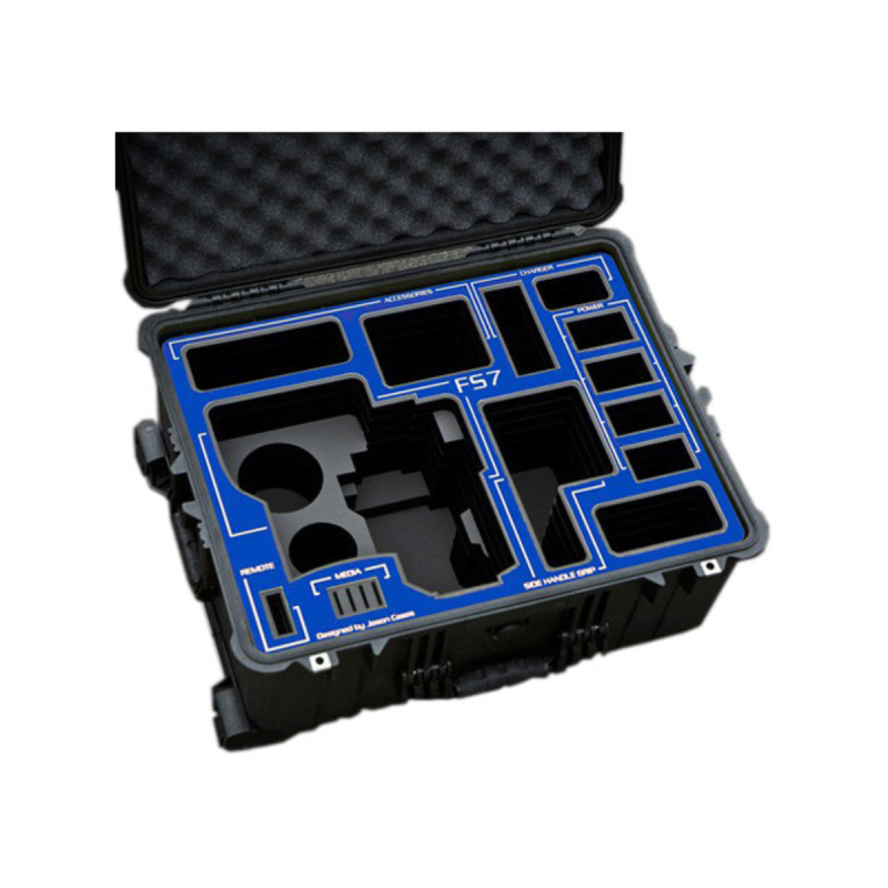 Jason Cases Valise pour Sony FS7 (BLUE overlay)