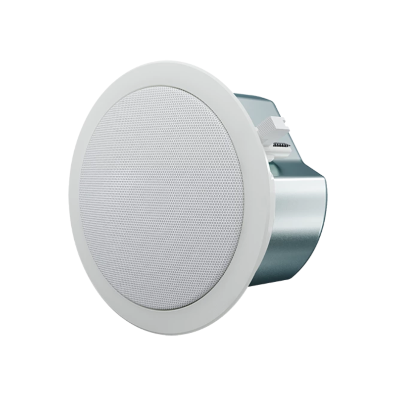 Optimal Audio Enceinte plafond 4" 15W 8? 8W 70/100V 2voies coax Blanc