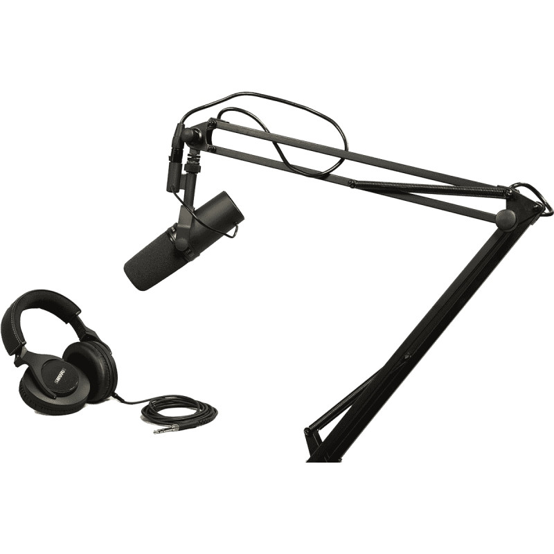 Shure Pack micro SM7B + pied articulé 23850 + casque SRH840A-EFS