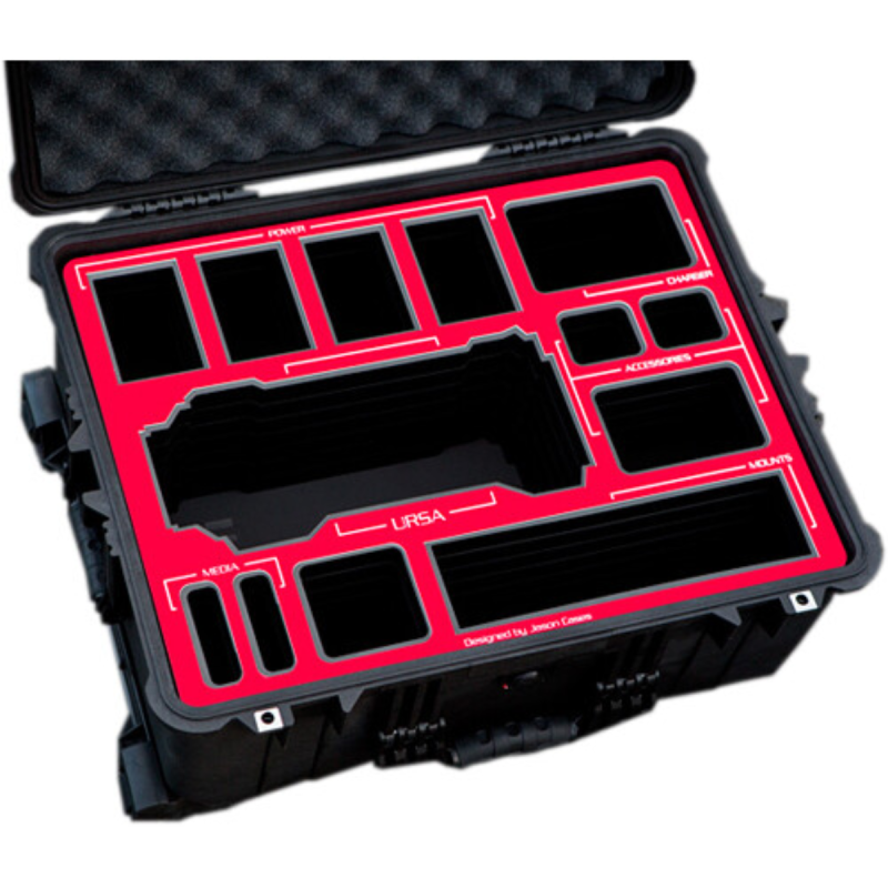 Jason Cases Valise pour Blackmagic URSA (RED overlay)