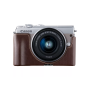 Canon Coque en cuir marron foncé pour EOS M100 et M200