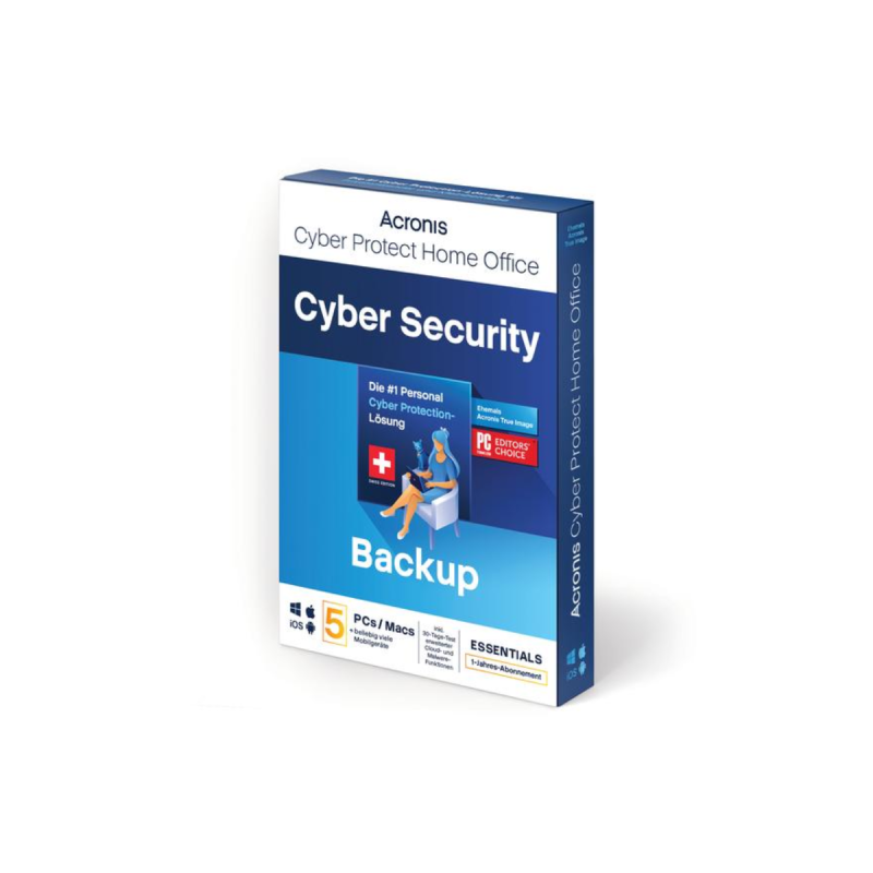 Acronis Cyber Protect Home Office 2023 Essentials 5postes 1 an BOX EU