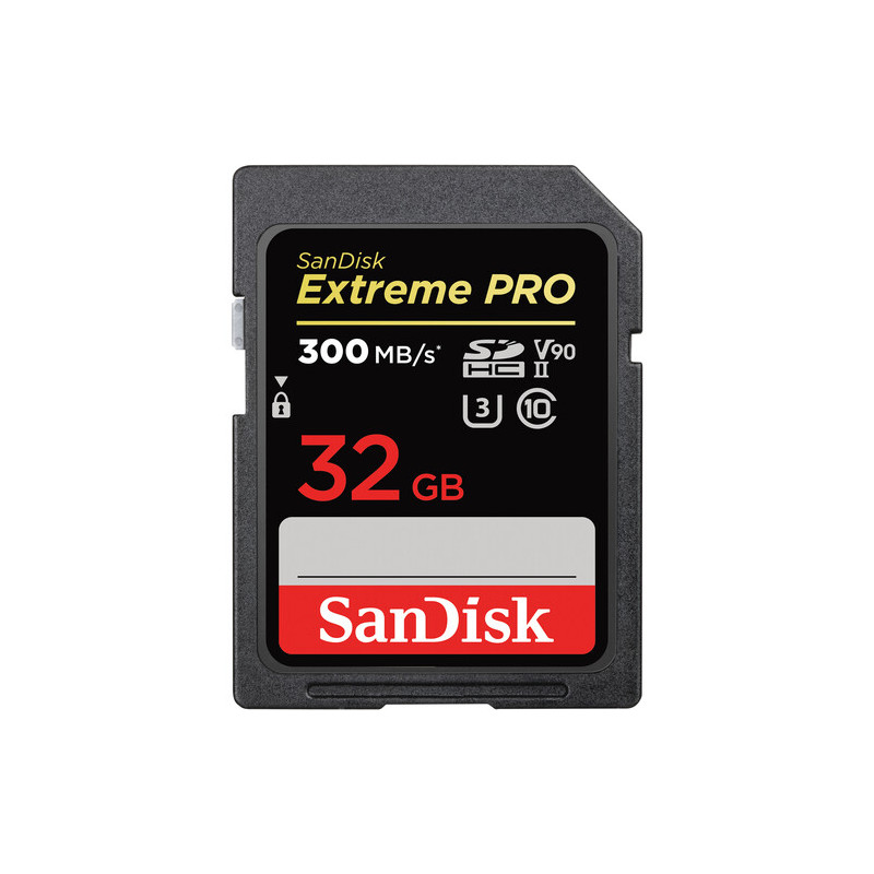 FV SanDisk Carte SDHC Extreme Pro 32Go Cl.U3 UHS-II 300MB/s