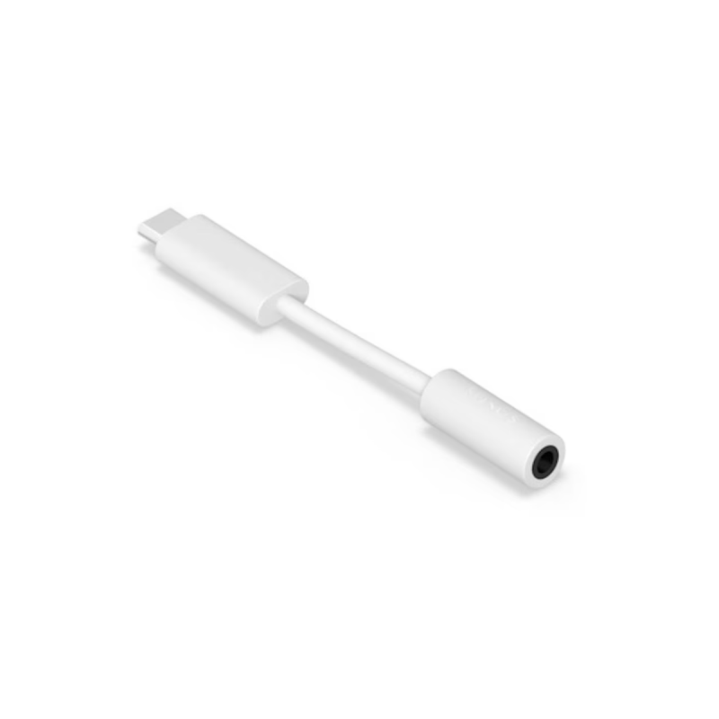 Sonos Adaptateur pour entrée auxiliaire: 3,5mm vers USB-C, blanc