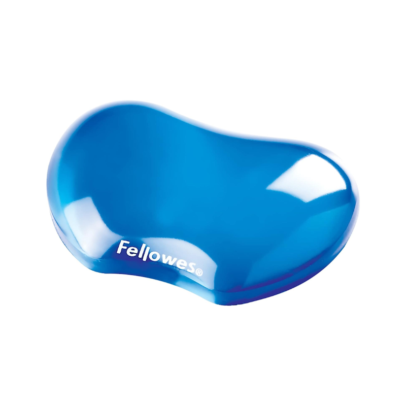 Fellowes repose-poignet gel crystal - bleu