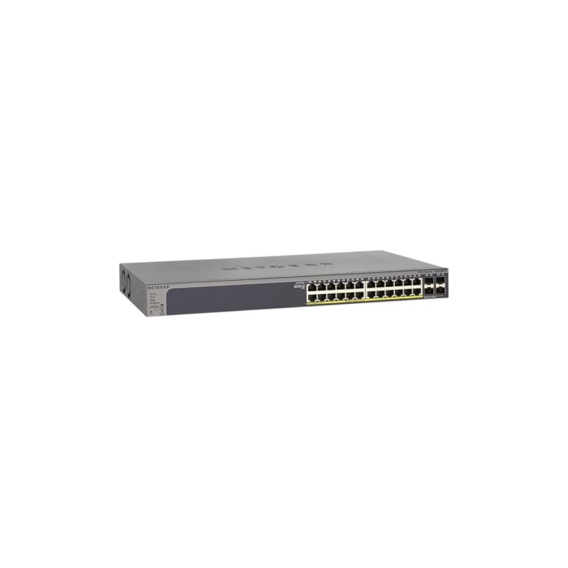 Netgear 28-PORT GE PoE+ SMART MANAGED PRO SWITCH W/CLOUD W/ 1-YEAR