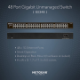 Netgear 48-PORT GE UNMANAGED SWITCH (GS348)