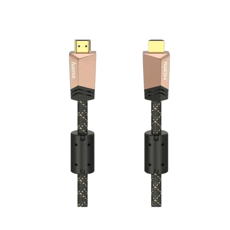 Hama Câble HDMI Premium avec Ethernet mâle - mâle ferrite métal 1,5m