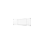 Ulmann Tableau simple blanc pour VP encadrement Alu noir 120x200cm