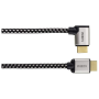 Avinity Câble HDMI gde vit., con. mâle-mâle 90 ° text. doré Eth. 5,0m