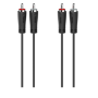 Hama Câble audio, 2 fiches RCA mâles - 2 fiches RCA mâles, 1,5 m