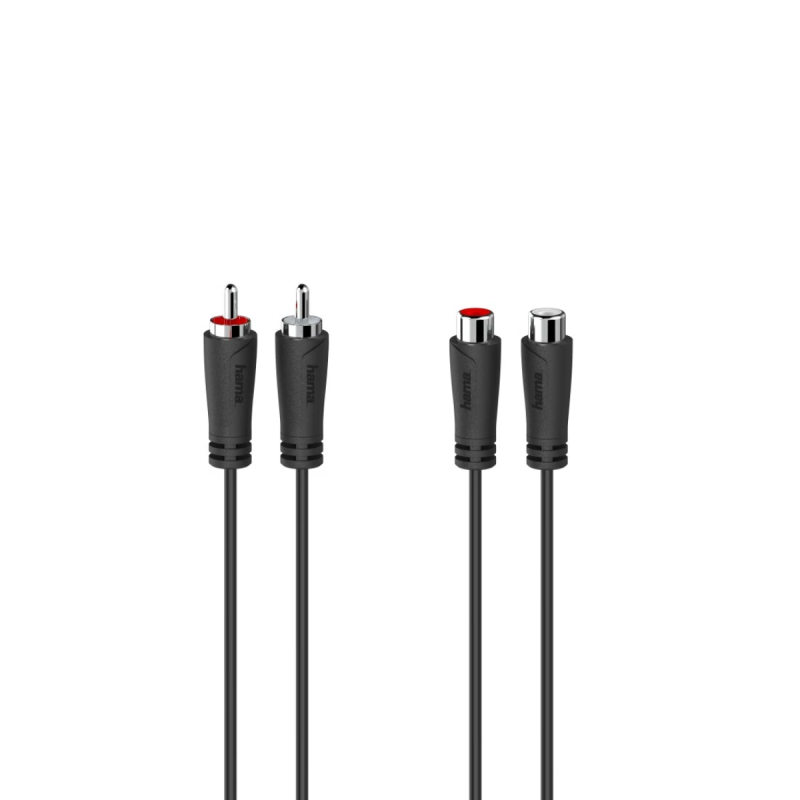 Hama Câble audio, 2 fiches RCA mâles - 2 fiches RCA mâles, 3 m