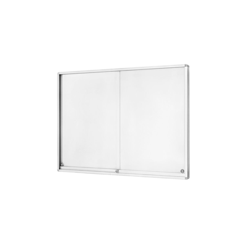 Ulmann Vitrine affichage int. glaces coulissantes fond blanc 70x50cm