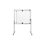 Ulmann Tableau pivotant H châssis gris mobile 2 x blanc 100x150cm