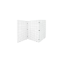 Ulmann 3x Grilles auto-porteuses 172x122cm mailles acier 10x5cm Blanc