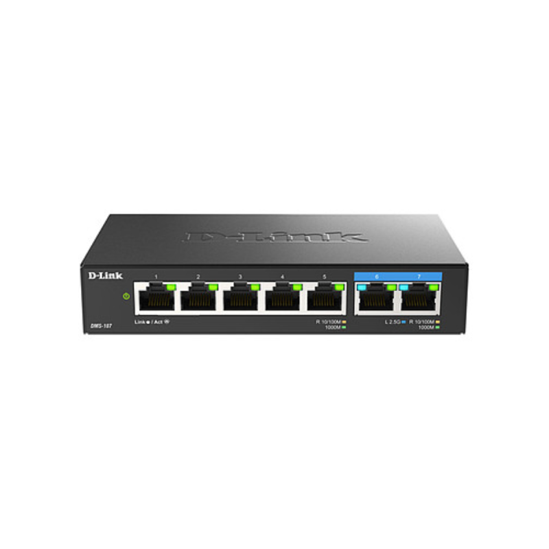 D-Link 5 ports Gigabit & 2 ports Multigigabit (2.5Gps)