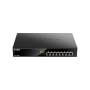 D-Link 8 ports Gigabit PoE/PoE+ Métallique Budget PoE 125 W