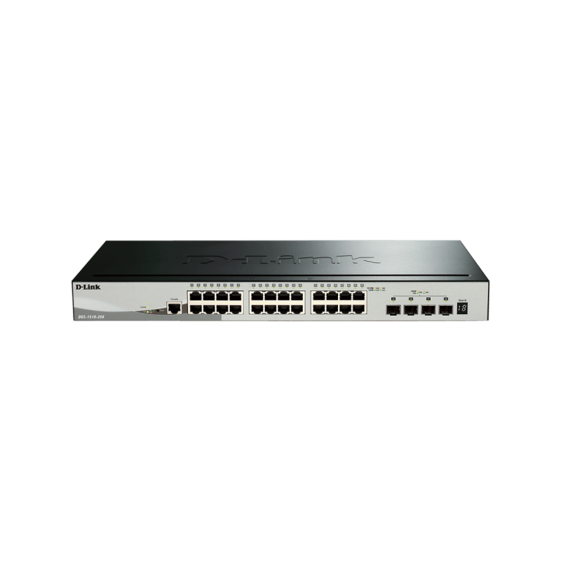 D-Link SmartPro L3 Light 24x Gb & 2x 10GbE & 2x 10G SFP+