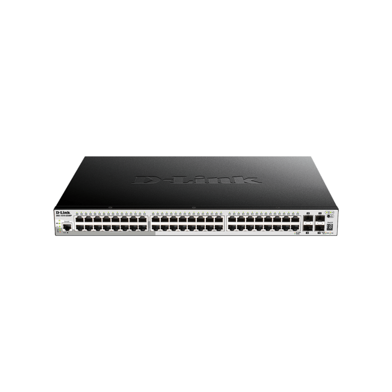 D-Link SmartPro L3 Light 48x Gb PoE/PoE+ & 4x 10 GbE SFP+