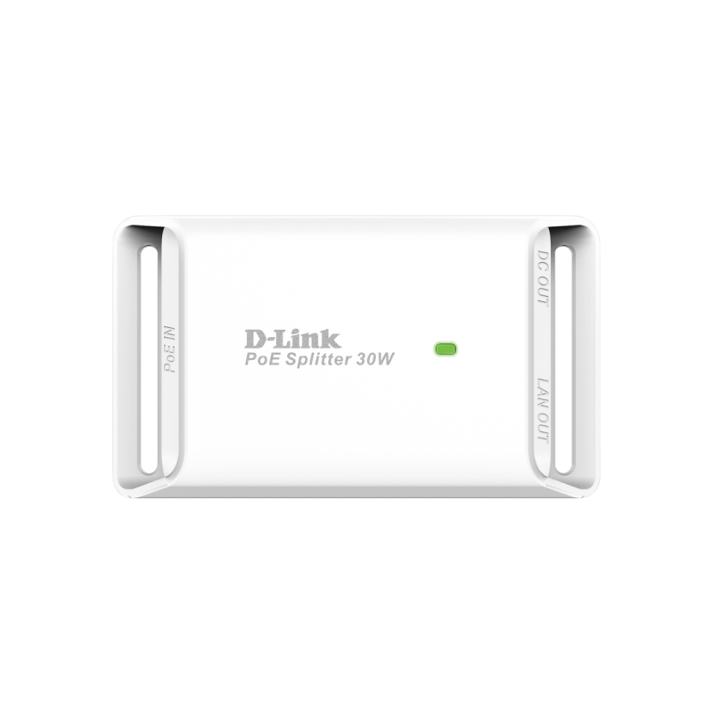 D-Link Splitter 1 port Gigabit PoE 802.3at et 802.3af Maximum 30 W