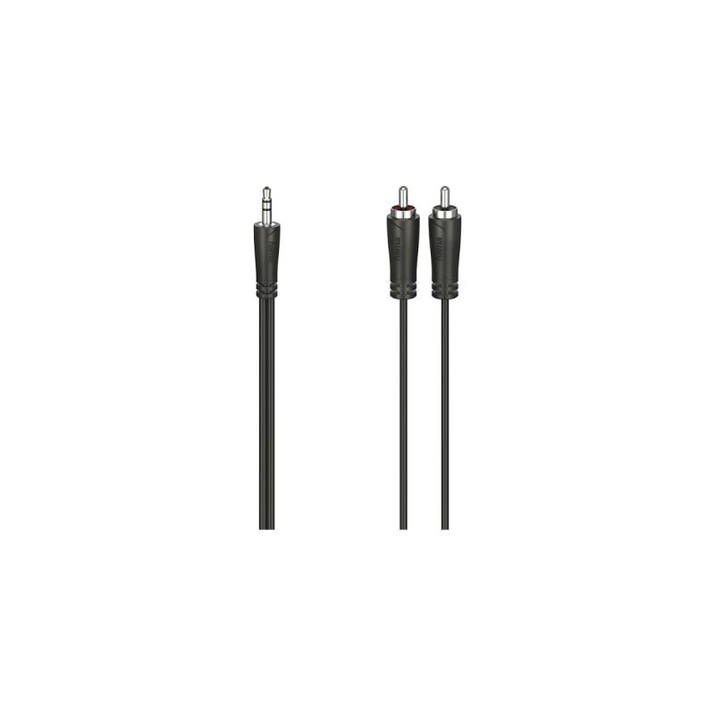 Hama Câble audio fiche jack mâle 3,5mm-2 RCA mâles stéréo 0,75m